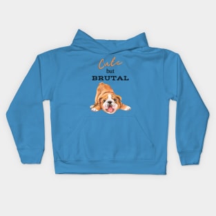 Cute But Brutal BULLDOG Kids Hoodie